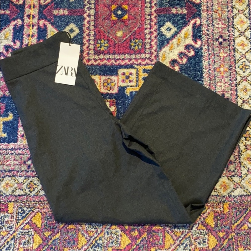 Zara Gray Wide Leg Pants